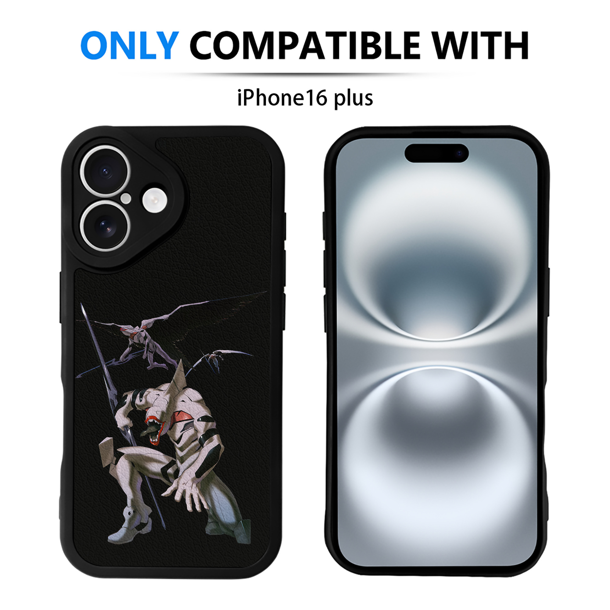 （画像用） EVA 新世紀エヴァンゲリオン 【iPhone 16シリーズ対応】シリコンスマホケース（レザー調） 材質：シリコン